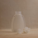 clear snack pouch with lid removed