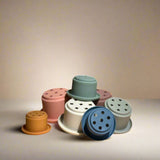 Silicone stacking cups