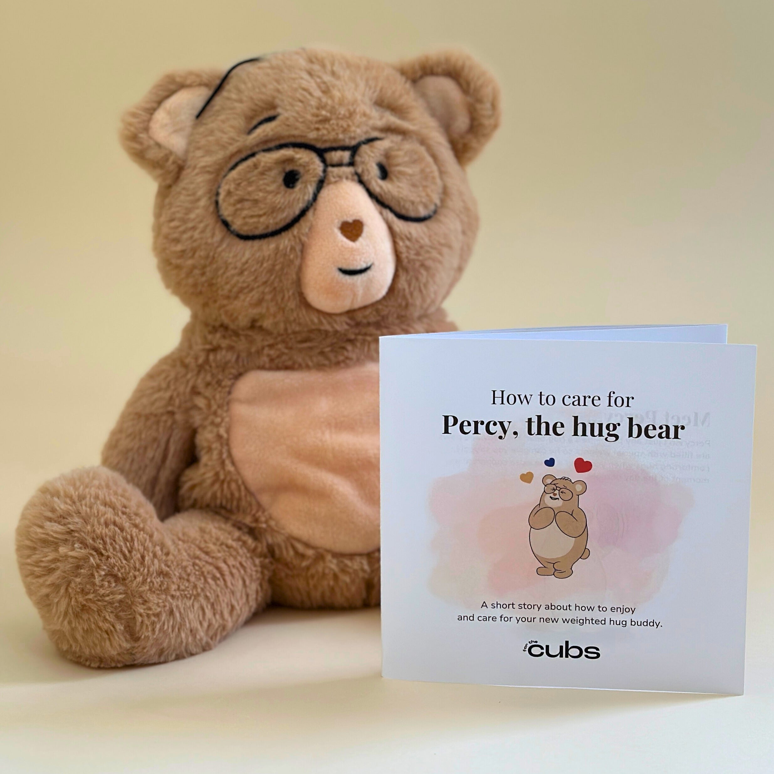 Percy, the weighted hug bear - For the Cubs