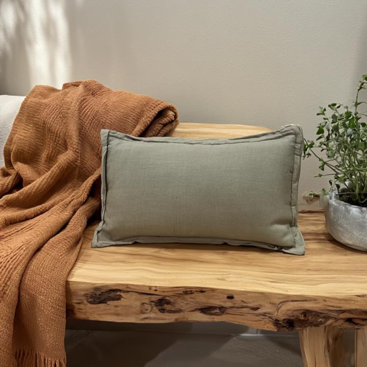 weighted pillow in flax