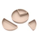 Stay-Put Plate with Removable Dividers