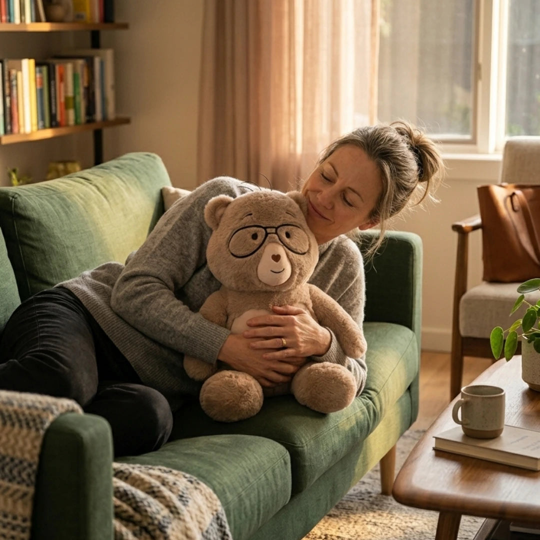 Percy, 5 lb. Comfort Bear™. Weighted relief for restless nights