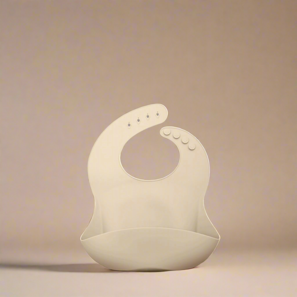 Silicone bib in oat