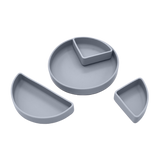 Stay-Put Plate with Removable Dividers