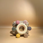 Teeth Relief Wooden Teether in Blush