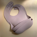 blush silicone bib