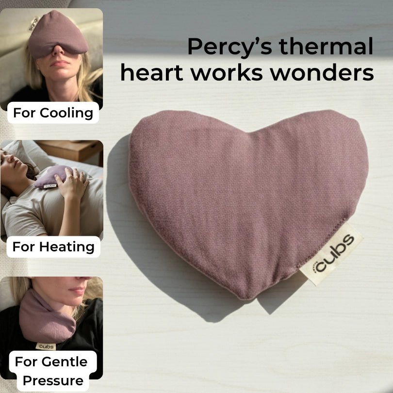 Percy's thermal pouch can be heated, cooled or for gentle pressure