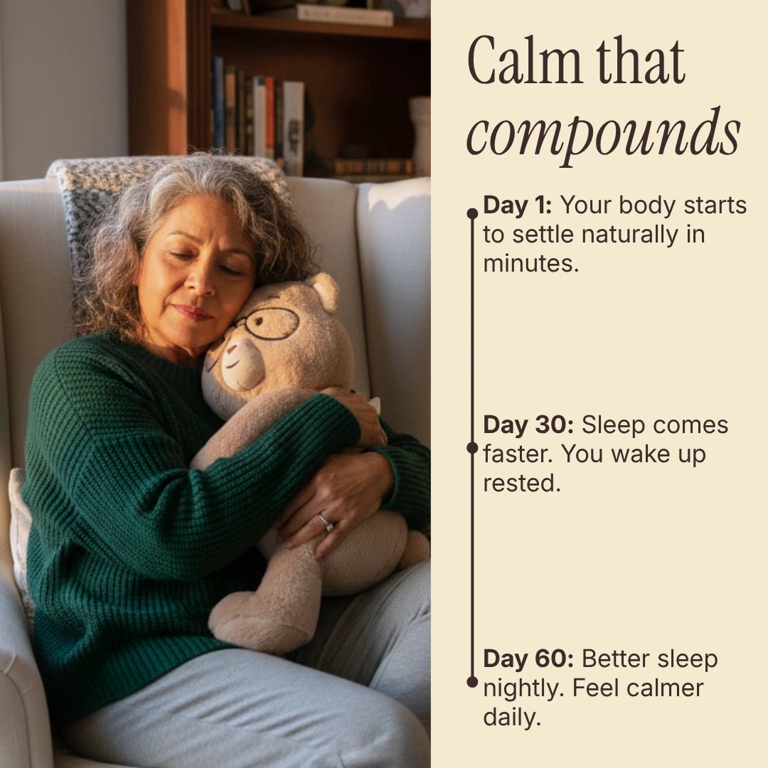 Percy, 5 lb. Comfort Bear. Weighted relief for restless nights - For the Cubs