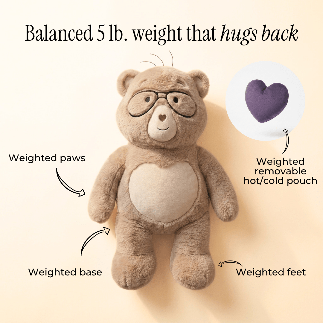 Percy, 5 lb. Comfort Bear. Weighted relief for restless nights - For the Cubs